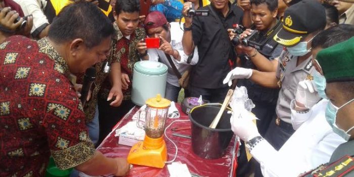 Polres Labuhanbatu Musnahkan Narkoba