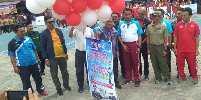 Bupati Karo Hadiri Pembukaan Open Turnamen Cup Kepolisian