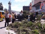 Angin Kencang di Kota Wisata Berastagi Akibatkan Kerusakan