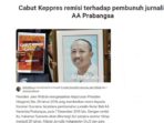 Ketua AJI Indonesia Bikin Petisi, Cabut Remisi Pembunuh Jurnalis
