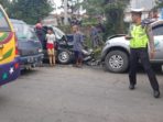 Mobil Dinkes Karo Kontra Kijang Krista, 7 Orang Masuk Rumah Sakit