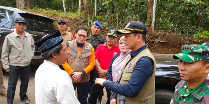 Kepala BNPB Tinjau Kondisi di Pusat Gempa Banten
