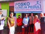 Lawan Virus Corona, Bupati Karo Resmikan Posko Gereja Peduli Covid 19