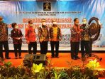 Terkelin Brahmana Pukul Gong Pembukaan Sosialisasi Kekayaan Intelektual Kemenkumham
