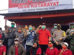 Bupati Karo Resmikan Desa Kutarayat Sebagai Kuta Paguh Cegah Covid-19