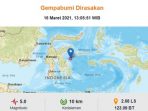 Gempa Bumi di Banggai Laut, Warga Rasakan Guncangan 2 Detik