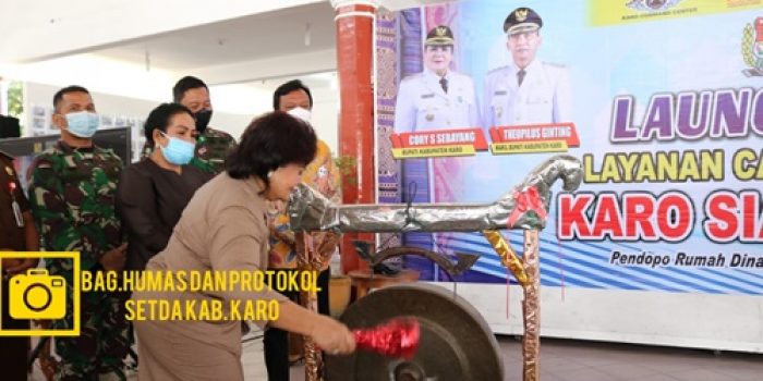 Bupati Karo Launching Call Center Karo Siaga 112