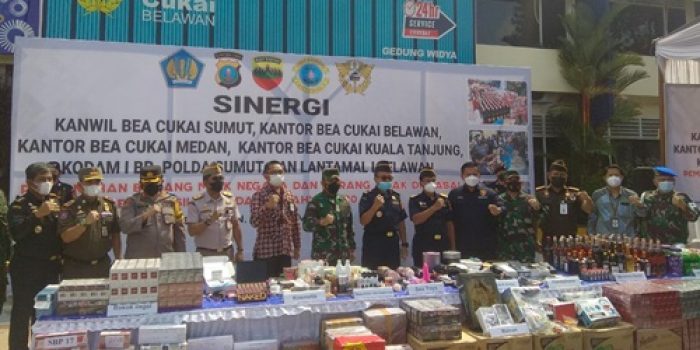 Kanwil DJBC Sumut Musnahkan BMN Senilai Rp3,57 Miliar