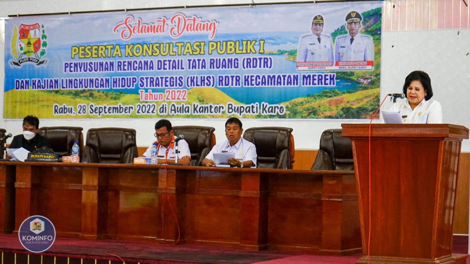 Bupati Karo menghadiri RDTR. Foto Ist.
