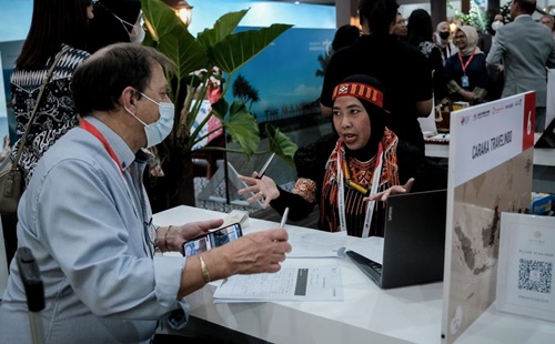 Salah satu aktivitas B2C dalam acara ATF 2023 di Yogyakarta. Foto kemenparekraf.go.id.