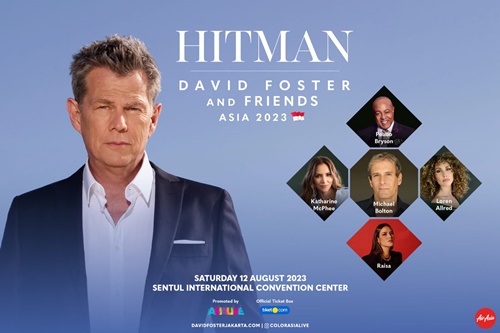 Tiket.com mitra resmi penjualan tiket konser David Foster And Friends bertajuk HITMAN Asia Tour 2023 akan digelar 12 Agustus 2023 di Sentul International Convention Center, Bogor.