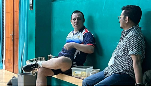 Beredar foto pertemuan Ketua KPK Firli Bahuri dengan mantan Menteri Pertanian Syahrul Yasin Limpo. Foto istimewa.
