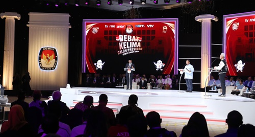 Debat Pilpres 2024 putaran kelima, 4 Februari 2024. Foto Dok. KPU.