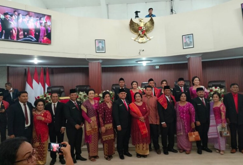40 anggota DPRD Karo periode 2024-2029 dilantik. Foto Istimewa.