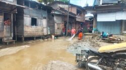 Sebanyak 500 rumah warga di Gunungsitoli, Sumatera Utara, rusak dampak banjir. Foto BPBD Kota Gunungsitoli.