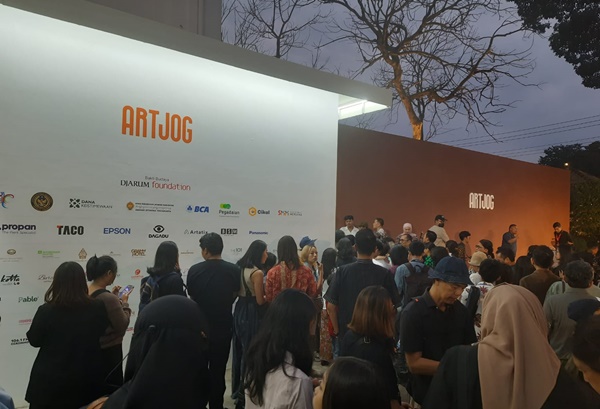 Pembukaan Artjog 2025 bertema Motif: Amalan, Menyoroti Praktik Seni dalam Masyarakat, dibuka mulai Jumat, 20 Juni-31 Agustus 2025, di Jogja National Museum, Yogyakarta. Foto Rienews.com.