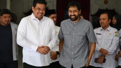 Gubernur Sumatera Utara Bobby Nasution bersama Gubernur Aceh Muzakir Manaf. Foto Istimewa.