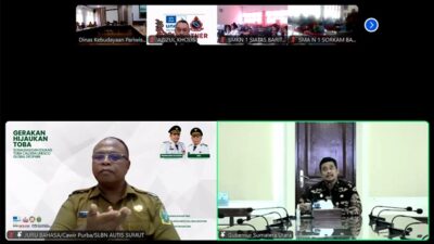 Gubsu Edukasi Siswa Soal Kaldera Toba, Berharap Kartu Hijau UNESCO Global Geopark  