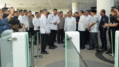 Menteri Imipas Agus dan Gubsu Bobby Resmikan Autogate Bandara Kualanamu