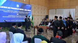 Gubsu Muhammad Bobby Afif Nasution melantik enam pejabat eselon II di lingkungan Pemerintah Provinsi Sumut pada Jumat, 11 Juli 2025. Foto Istimewa.
