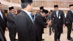 Gubsu Bobby Nasution melantik 103 Pejabat Administrator dan Pejabat Fungsional di lingkungan Pemerintah Provinsi Sumut, Jumat, 18 Juli 2025. Foto Istimewa.