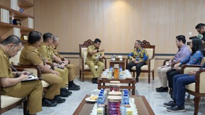 Gubsu Bobby Nasution bersama Ombudsman Perwakilan Sumut, membahas tentang pelayanan kesehatan, pendidikan, dan publik. Foto Istimewa.