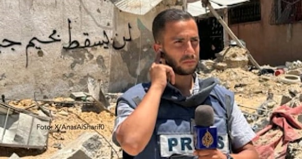 Jurnalis Indonesia yang tergabung dalam Komite Keselamatan Jurnalis (KKJ) mengutuk keras tindakan pembunuhan berencana terhadap jurnalis Anas Al Sharif di Gaza yang masih mengenakan rompi pers.