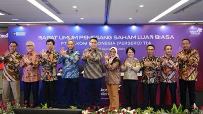 RUPSLB Telkom 2025 pada Selasa, 16 September 2025, di Jakara, menetapkan susunan Dewan Komisaris dan jajaran Direksi Telkom.