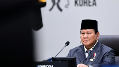 Presiden Prabowo Subianto menghadiri sesi pertama APEC Economic Leaders’ Meeting (AELM) yang digelar di Hwabaek International Convention Centre (HICO), Gyeongju, Korea Selatan, pada Jumat, 31 Oktober 2025. Foto: Muchlis Jr/BPMI Setpres.