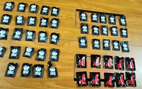 Barang bukti 84 vape narkoba disita dari tersangka T. Foto humas.polri.go.id.