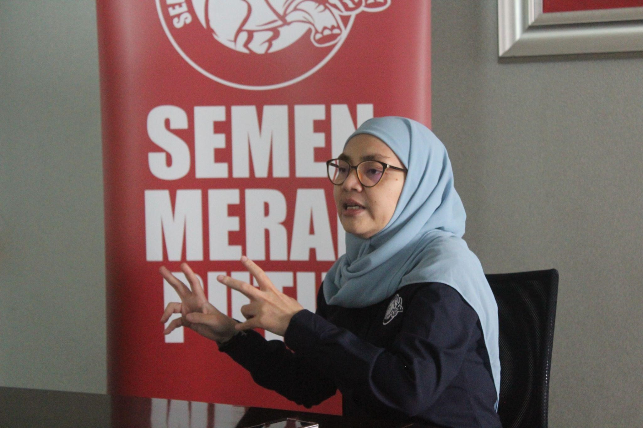 Head of Marketing Semen Merah Putih PT Cemindo Gemilang Tbk, Nyiayu Chairunnikma.