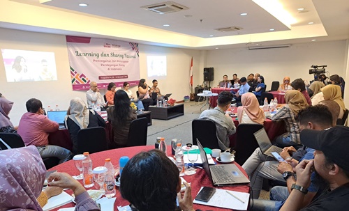 Learning and sharing Nasional dalam pencegahan dan penanganan perdagangan orang (TPPO) di Indonesia. Foto Istimewa.
