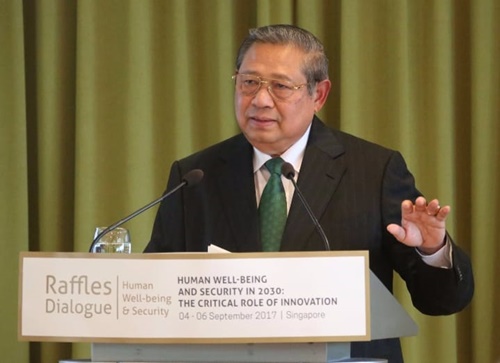 Presiden Indonesia ke-6, Susilo Bambang Yudhoyono (SBY). Foto akun X @SBY.