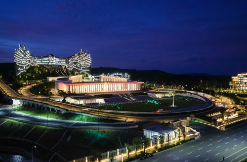 Presiden Prabowo Subianto tiba di Ibu Kota Nusantara (IKN) pada Senin, 12 Januari 2026 sekitar pukul 18.44 WITA. Foto Setyawan/Otorita IKN.