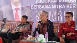 Anggota Komisi IX DPR RI, Sihar Sitorus dalam sosialisasi Program Makan Bergizi Gratis (MBG) di Kecamatan Ajibata, Kabupaten Toba, Sumatera Utara pada Jumat, 6 Maret 2026.