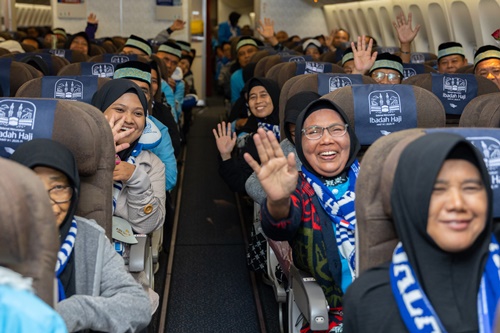 Pemberangkatan calon jemaah haji 2026. Foto Kementerian Haji dan Umrah.