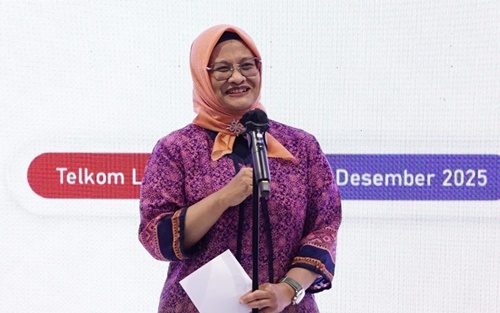 Direktur Utama Telkom Dian Siswarini.