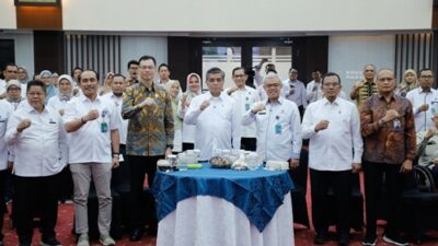 Menaker Yassierli saat menghadiri Strategi Penguatan Tata Kelola dan Akuntabilitas Kinerja untuk meningkatkan nilai Reformasi Birokrasi, Sistem Akuntabilitas Kinerja Instansi Pemerintah, dan Zona Integritas Kemnaker di Jakarta, Rabu, 3 Juni 2026.