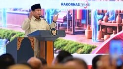 Presiden Prabowo Subianto pada Rapat Koordinasi Nasional Tim Percepatan Akses Keuangan Daerah (Rakornas TPAKD) di JIEXPO Kemayoran, Jakarta, pada Kamis, 22 Oktober 2026. Foto Muchlis Jr/BPMI Setpres.