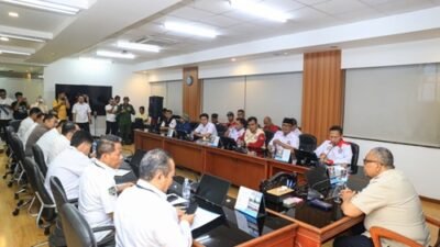 Wakil Menteri Ketenagakerjaan, Afriansyah Noor menerima audiensi perwakilan FSPGI soal aduan dugaan pelanggaran ketenagakerjaan di PT Indonesia Epson Industry (IEI).